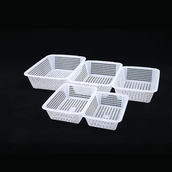 Plastic baskets for use with turnover trolleys