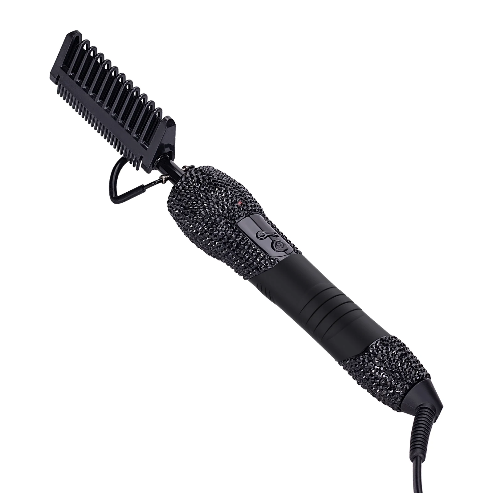 Best Selling Straightener Gems Heating Hair Head Black Hot Comb