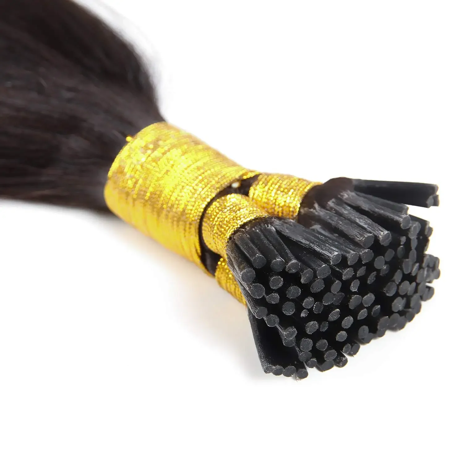 Extensões de cabelo humano real I Tip Preto #1b 50g 50set_voghion.com
