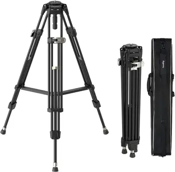 SmallRig AD-80 FreeBlazer Heavy-Duty Tripod, 71" Video Tripod with 75mm Bowl Adapter,One-Step Height Adjustment, Load up to