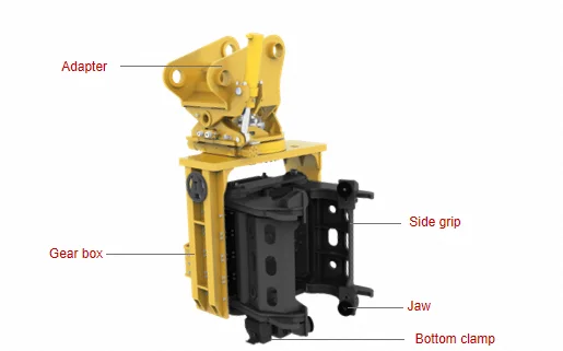 Efficient Side Grip Vibro Hammer for Steel Pipe Pile Driver details