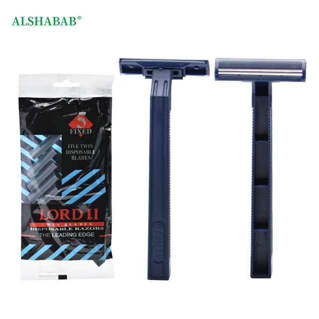 LORD High Quality Men Hair Shaving Disposable Razor Shaver Fixed Head Twin Stainless Steel Blades Razor