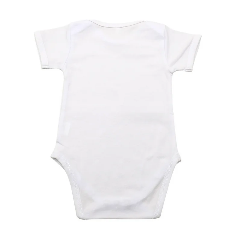 Склад в США; Одежда для малышей с длинными рукавами цельные белые пустые сублимационные детская 100% полиэстер сублимации для новорожденных и малышей; Комбинезон-Песочник
