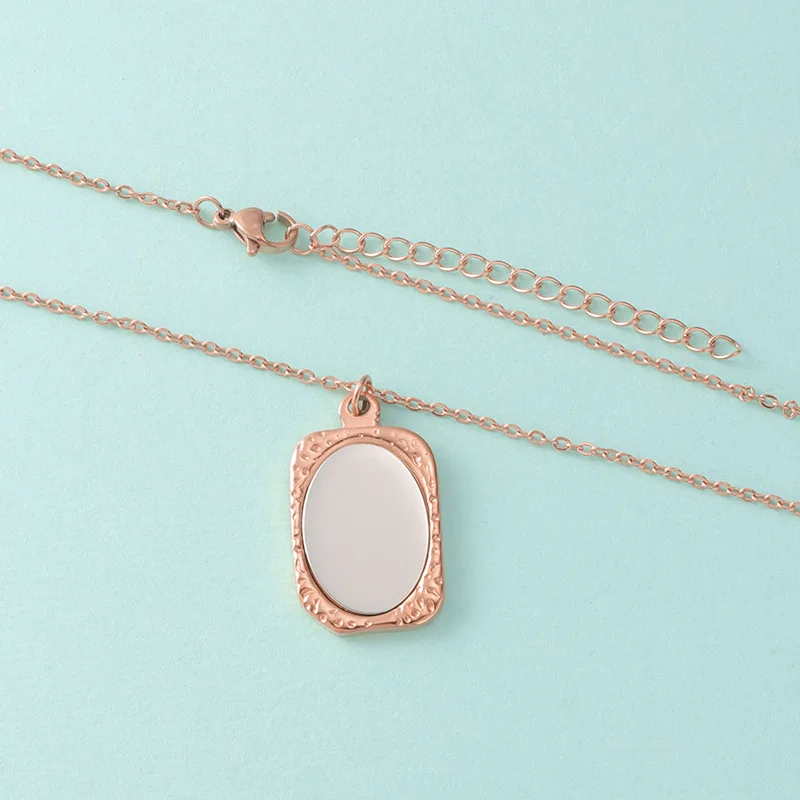 Mirror Pendant Necklace