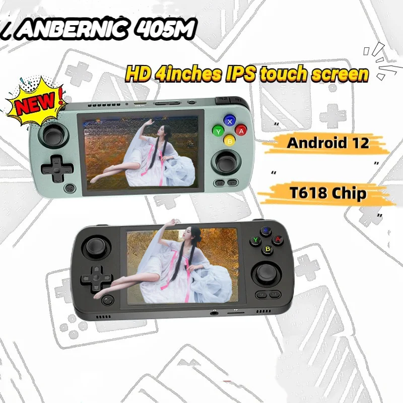 Ambernic RG405M - Android 12 Game Console with 4-Inch IPS Screen