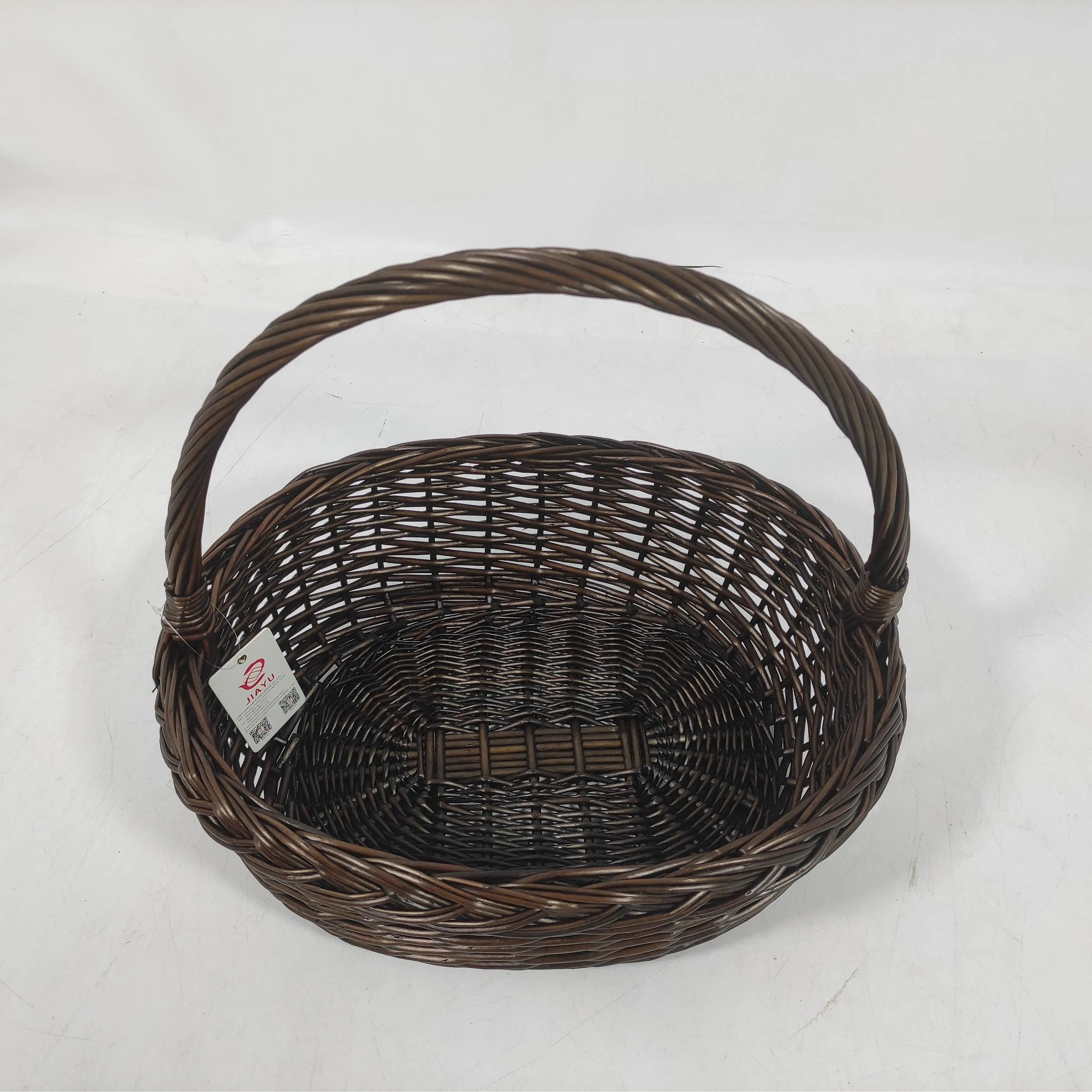 Large Wicker Fruit Baskets with Strong Integral Handles