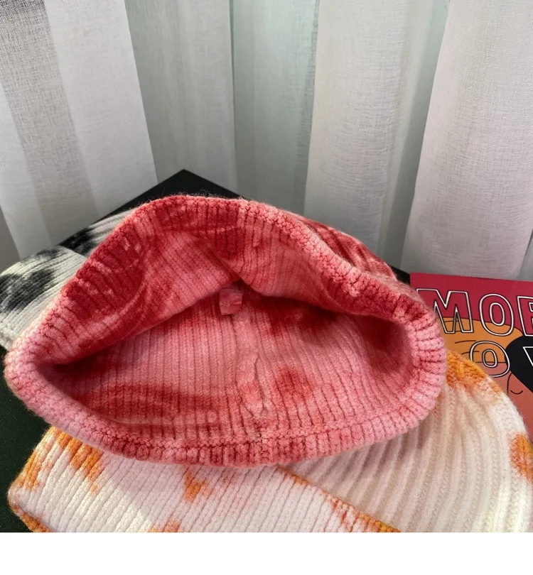 Wholesale Women Tie Dye Solid Beanie Cuffed Winter Knit Watch Hat Skull Cap Beanies Buy Tie