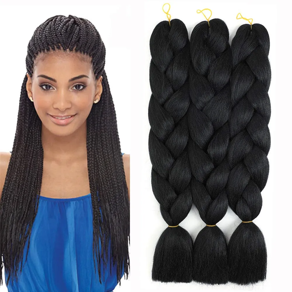 jumbo hair braid extension,soft braiding long hair,ombre pre