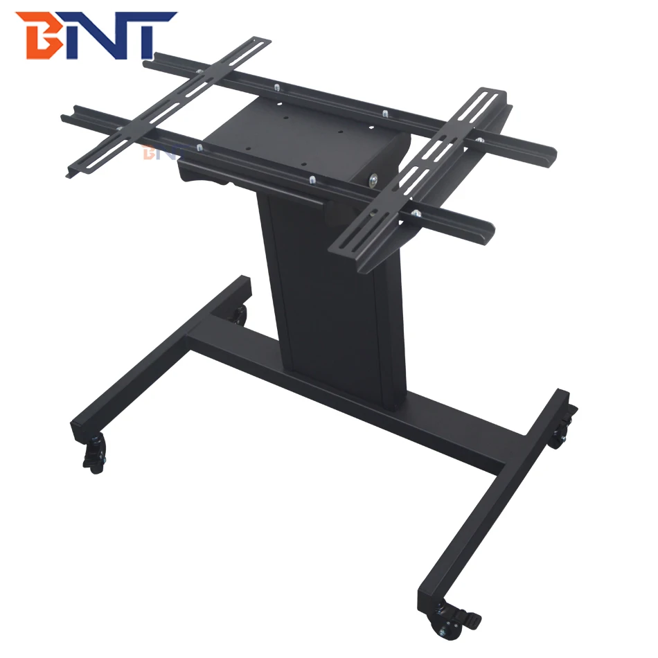 BNT 90 Degree Folding 40 to 70 Inch Floor Stand  Tv Mount Bracket Mobile Cart With Brake Wheel