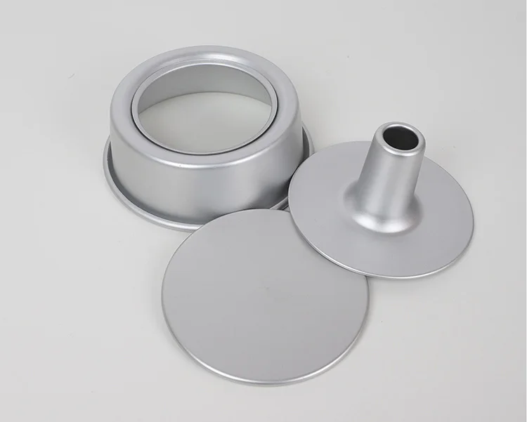 Custom Wholesale 4/5/6/7/8/9/10 Inch Aluminum Tube Cake Baking Pan