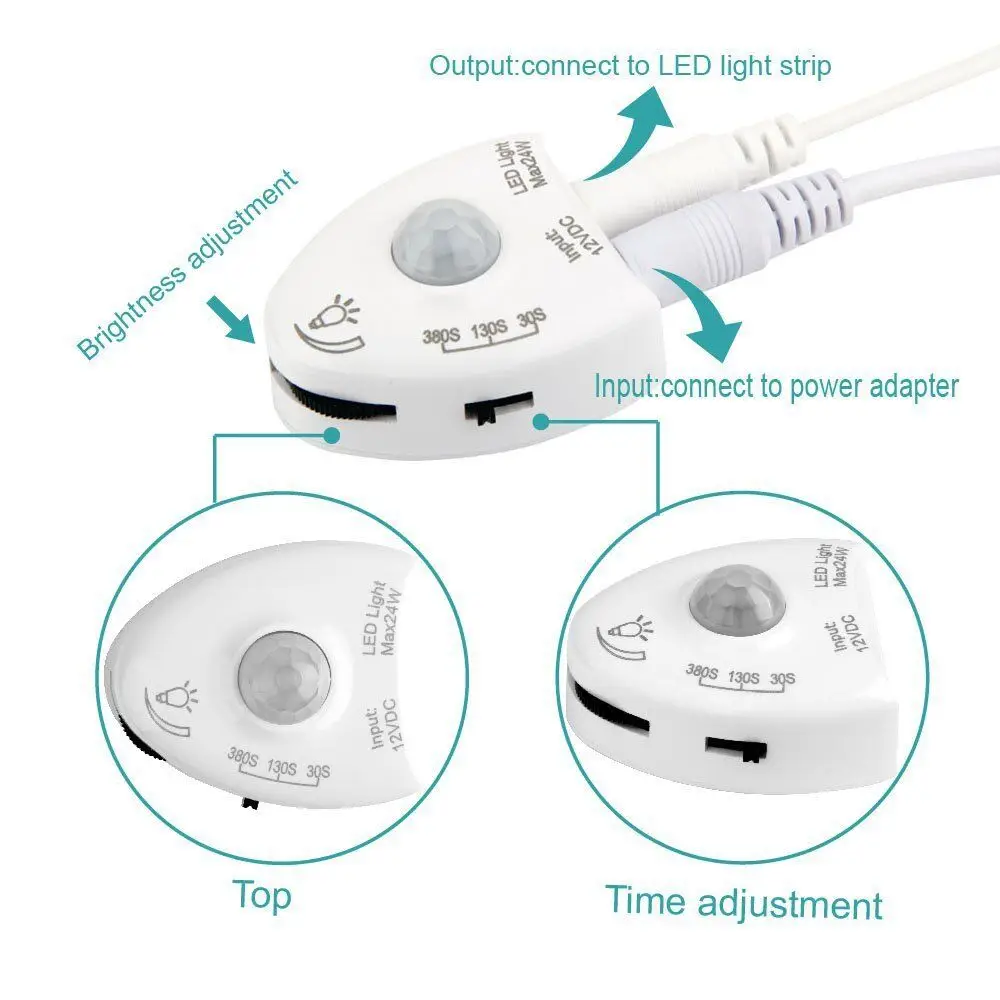 Intelligent Induction Lamp Motion Sensor Bed Light Warm White PRI Smart  Led Strip Motion Activated Human Body  Sensor Light