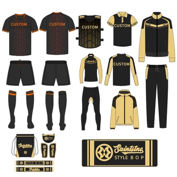 Wholesale Thailand Quality Soccer Jersey Set Custom Soccer Uniform Sets Football Jersey Kit