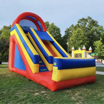 Commercial air Pvc material Kid Playground Inflatable Waterslide Inflatable Water Slide For sale