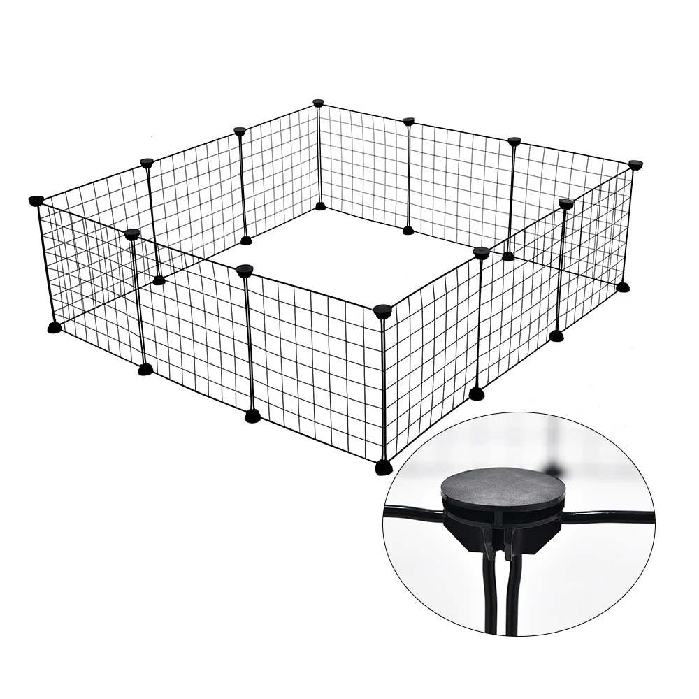 DIY Pet Playpen 35*41cm Portable Dog Cat Rabbit Metal Kennels Small Pet Animal House Cage