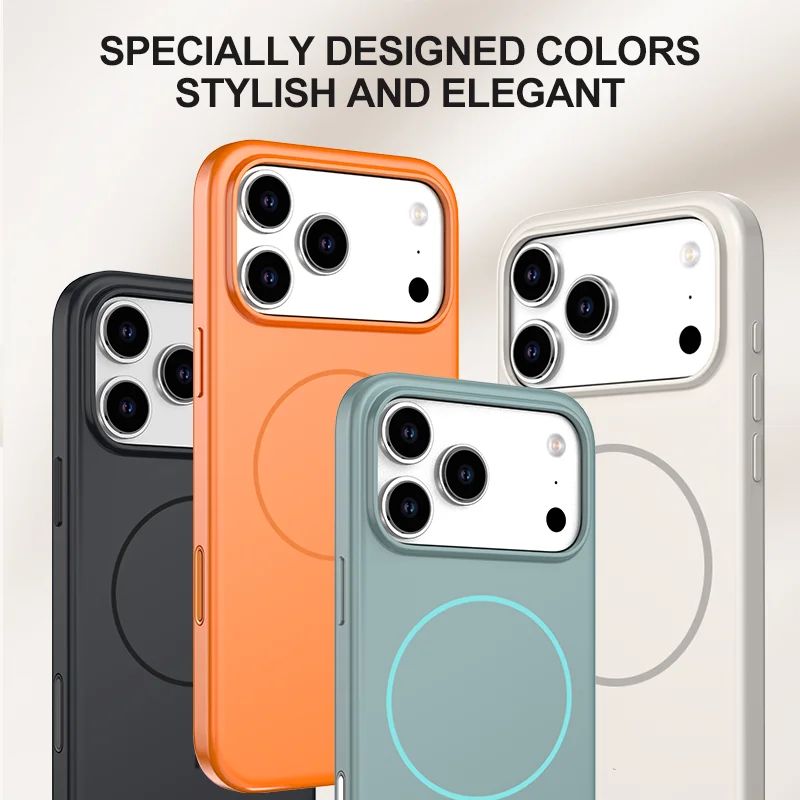product laudtec deluxe design tpu back cover for iphone 17 pro max wireless charging case skin feel phone protector mobile phone cases-6