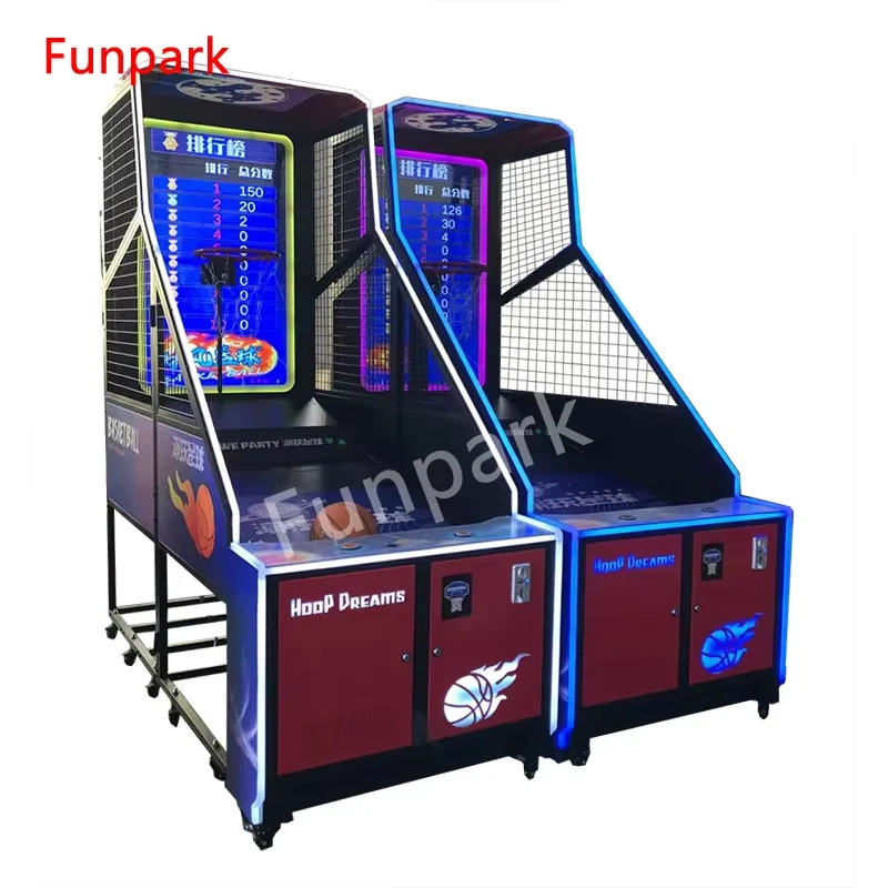 Funpark Hot Selling the Latest Popular Indoor Amusement Arcade Basketball Shooting Machine for Amusement Game Center manufacture