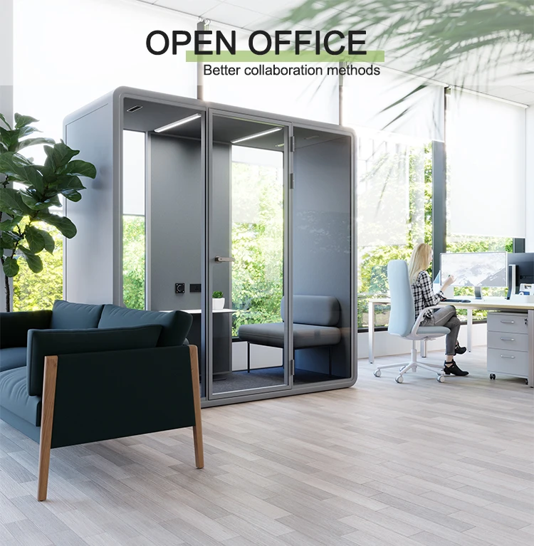 Movable Small Silent Booth with 2 Years Warranty for Home Office and Modern Workspaces