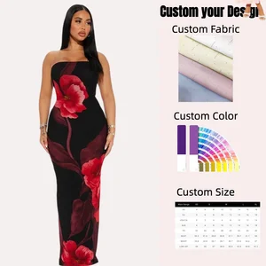 Women's Casual Summer Vacation Dress Elastic Mesh Digital Floral Print Fully Lined Spaghetti Strap Back Natural Waistline Woven