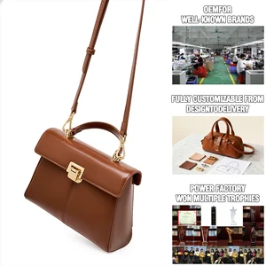 Manufacturer Wholesale Custom Women's Retro Leather Shoulder Crossbody Bags OEM/ODM High-quality Underarm Messenger Bag for Lady