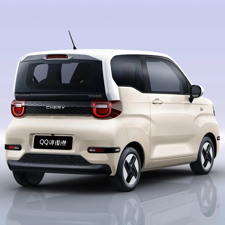 2023 New Car Chery QQ Ice Cream EV 3 door 4 seat Hatchback Long Range 120KM Mini ELectric Cars Chery QQ Ice Cream factory