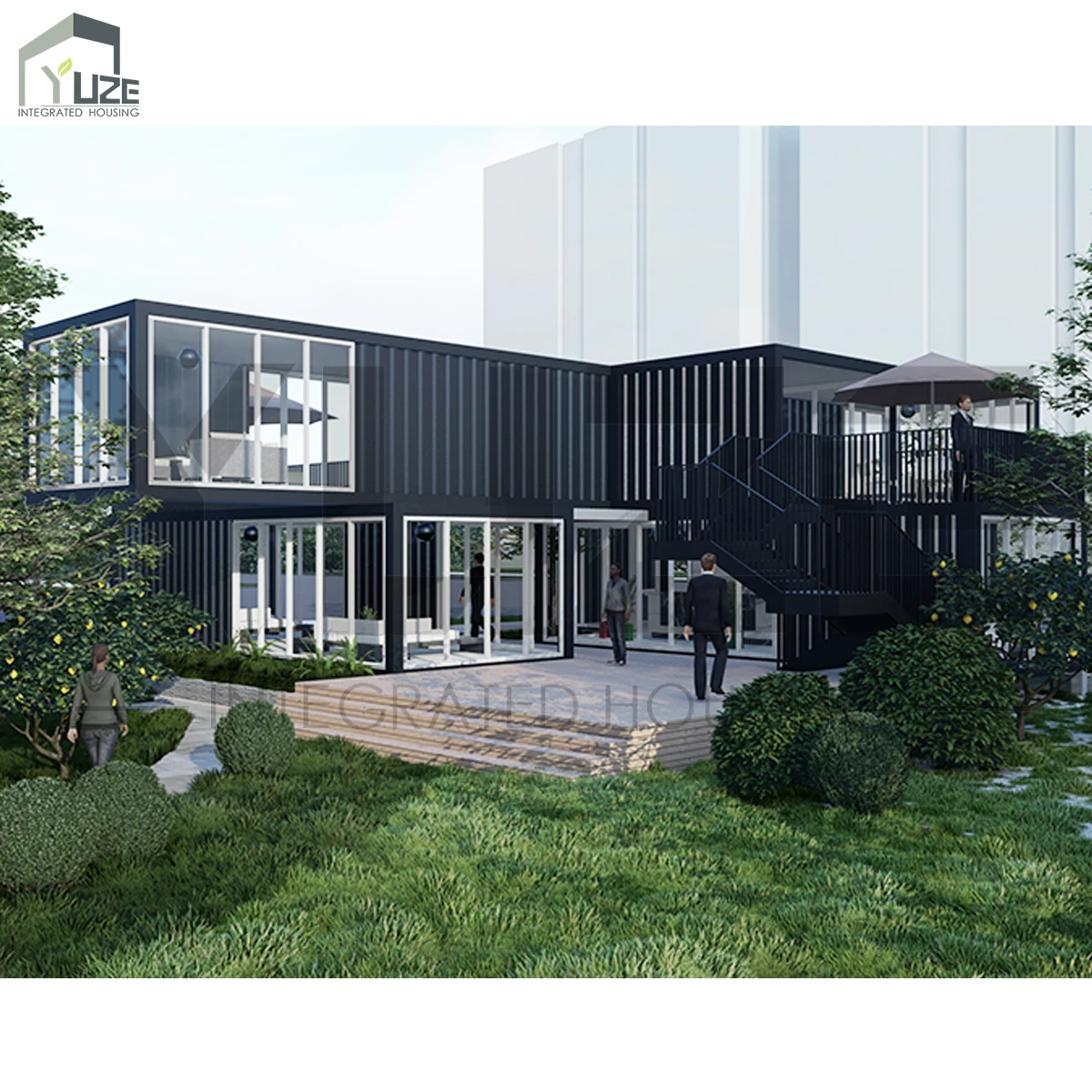 Professional Custom Modular Prefab House Fast Build for Construction Site Temporary Office Steel Apartment