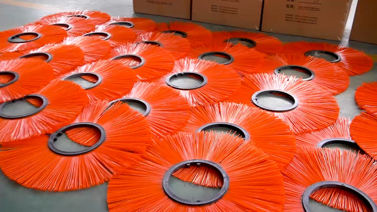 High Quality Sanitation Road Street Sweeper Wafer Brush Manufacturer Skid Steer Sweeper Brush
