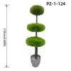 Albero topiario di cipresso ovale verde triplo soffice (110 cm/3,60 piedi)