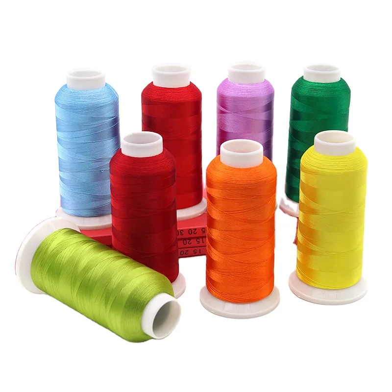 Wholesale  120D/2 100% Viscose Rayon Embroidery Thread 4000yds for Shali Local Dress Polyester