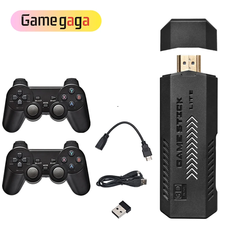 Victorvan 128G Console de jeu vidéo rétro avec Double manette 2.4G sans fil, 4K HD 40000 jeux intégrés pour PSP, PS1, pour d'adultes d'enfants