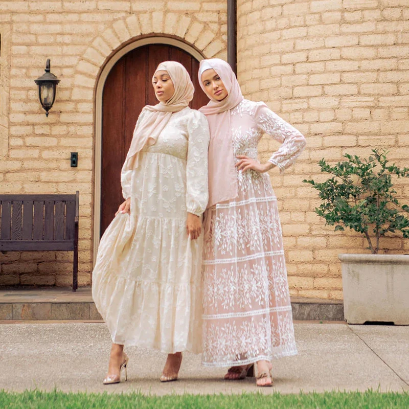 Sequins Jalabiya Imitation Linen Abaya for Evening Party Occasions