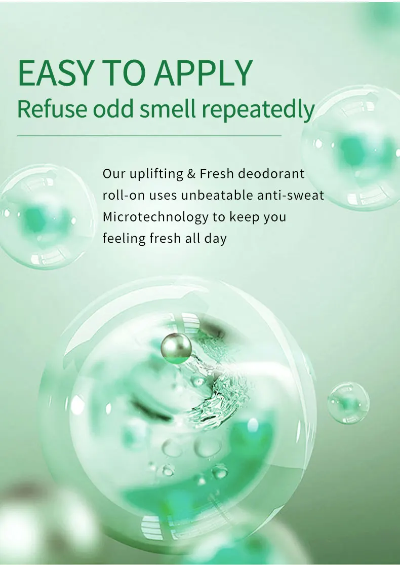 DR RASHEL 0% Alcohol Uplifting & Fresh Roll-On Deodorant 48h Anti Sweat & Odour protection Armpit Whitening Deodorant