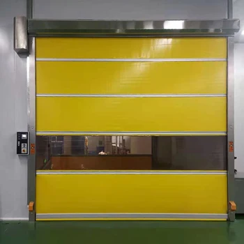 Industrial fast rolling door workshop Automatic  induction lifting Rapid Door PVC High Speed Roll Up Quick shutter door .