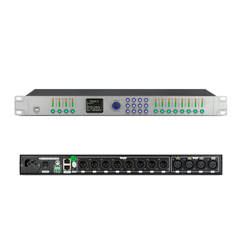 Professional Audio DSP Processor 4x8  in Out Sound Management matrix Processor