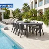 Set da pranzo da giardino per villa in lega di alluminio
