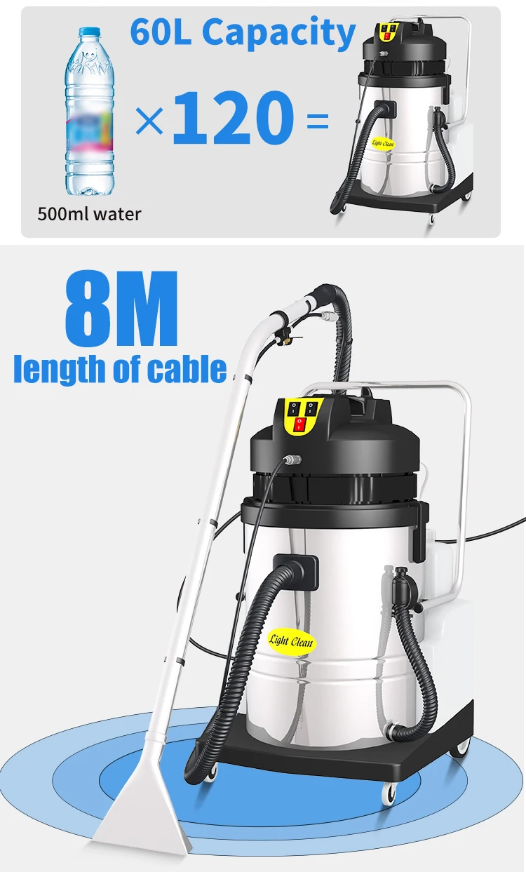 Capacitycarpet Cleaning Machine Commercial Vacuum Cleaner Factory Hotel Special  Sofa Auto Scrubber  Cleaner Industrial
