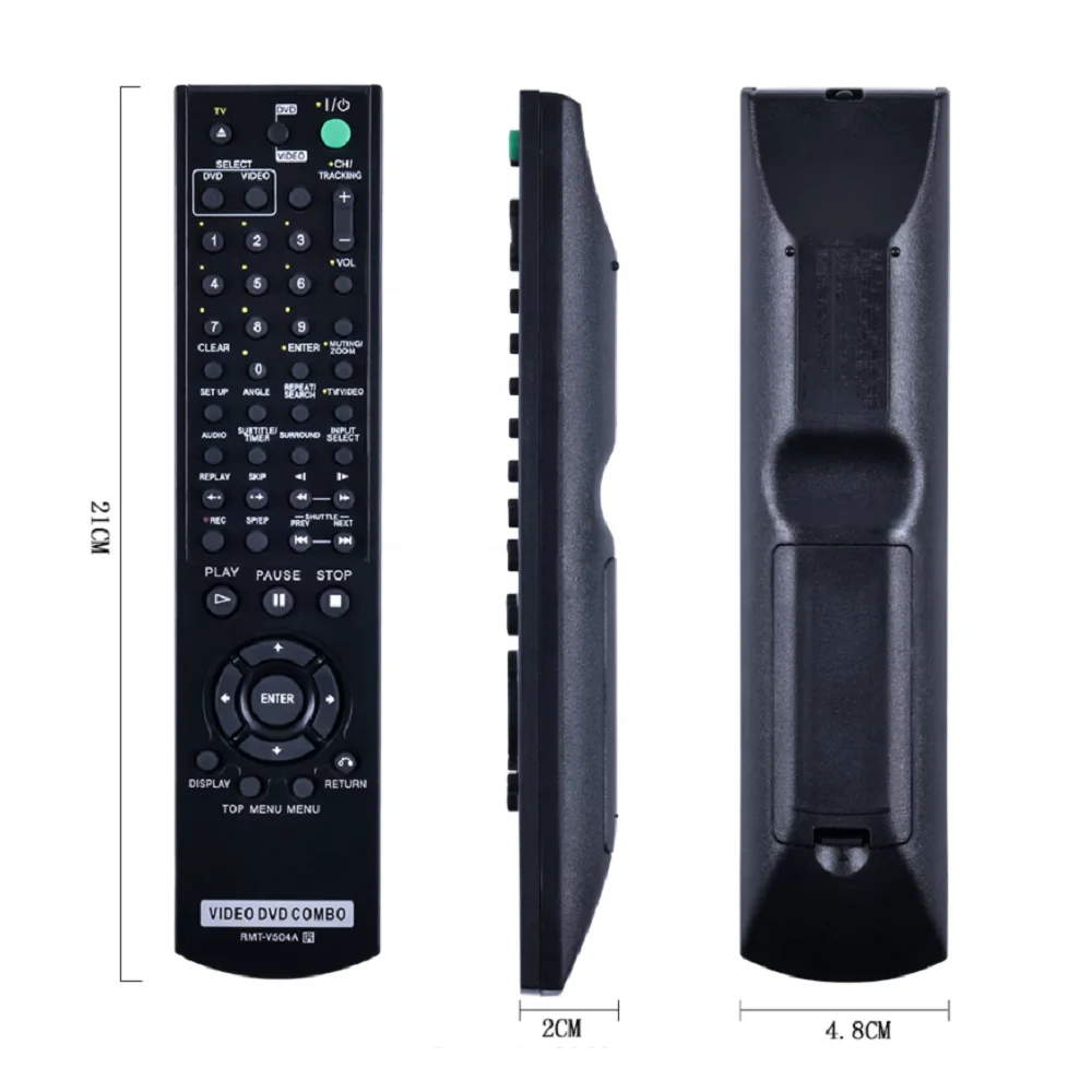 Remote Control for Sony RMT-V504A Remote Control for Video DVD VHS VCR Combo Players SLV-D281 SLV-D281P SLV-D380 SLV-D380P