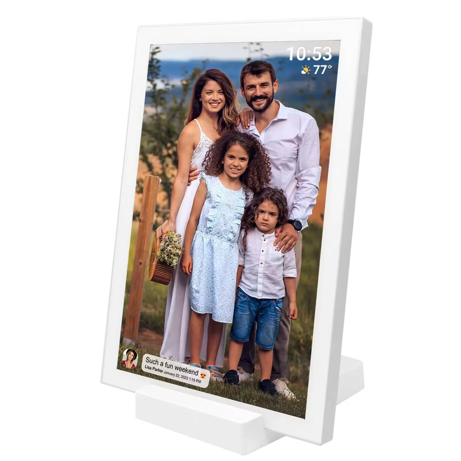 Delicate Picture Quality, Bright Colors, for You to Present a Vivid Visual Feast Frameo with Battery WiFi Digital Photo Frame