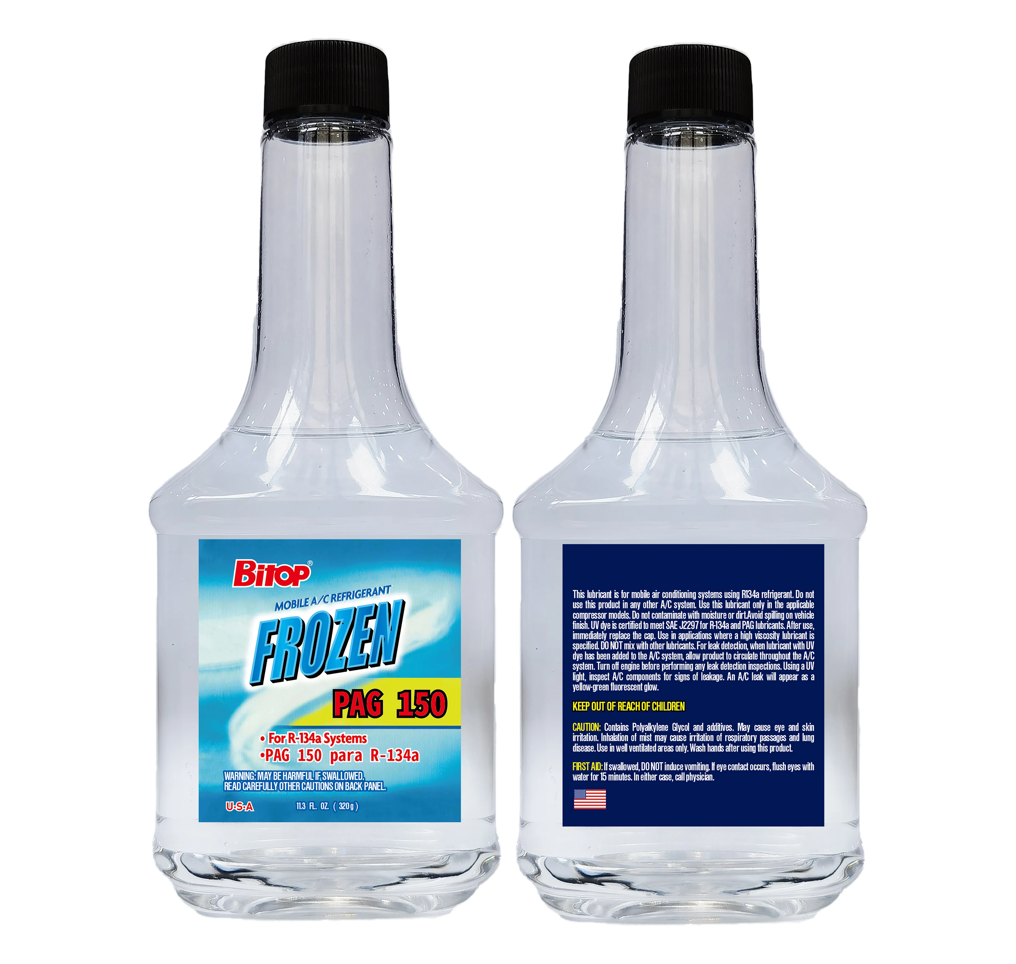 PAG 46 PAG100 PAG150 R134a用エアコンオイル320G/226G, ISO9001認証
