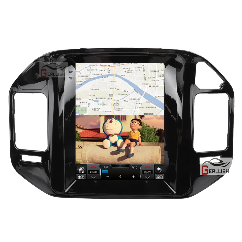 10.4" Tesla Style Android Car Radio Stereo Dvd Player for Mitsubishi Montero Pajero V73 V68 2001-2006 RHD with Gps Carplay