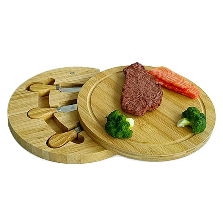 WDF New Product tabla en de madera para quesos tablas de quesos en bambu premium bamboo cheese board bamboo cheese boards supplier