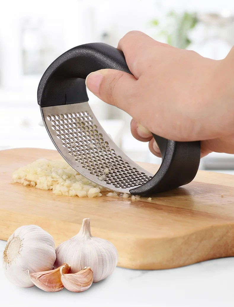 Stainless Steel Garlic Press Manual Garlic Mincer Chopping Garlic Tools