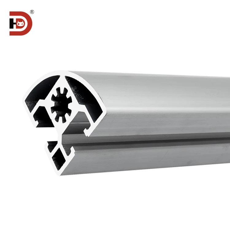 product 4545r angle extruded aluminum profile 4545 semi circular industrial aluminum alloy profile type-4