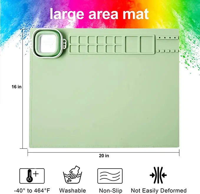 Fast Delivery Bpa Free Thick And Strong Diy Rubber Craft Mat With Cup