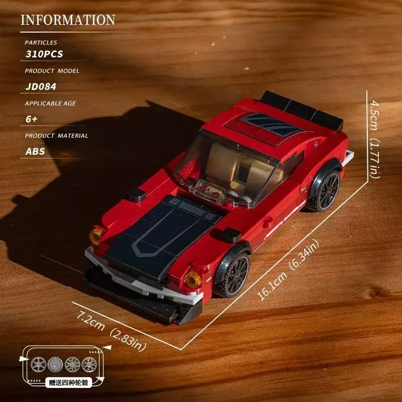 XJD JD084 Speed Series MOC Car Man Assembly Toys for Kids