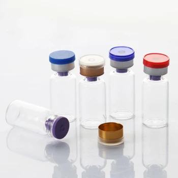 Factory Wholesale empty vial labels Custom logo amber 3ml 5ml 7ml 10ml Pharmaceutical medicine peptides glass bottle