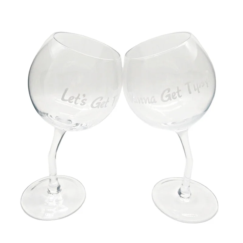 Tipsy Wine Glass — Personally Yours