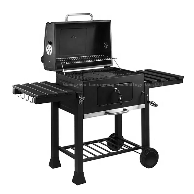 barbecue grill home charcoal villa patio smoking barbecue grill outdoor ...