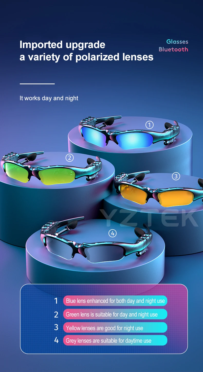 Bluetooth Sun Glasses High Quality Outdoor Sport Glasses Music Headset