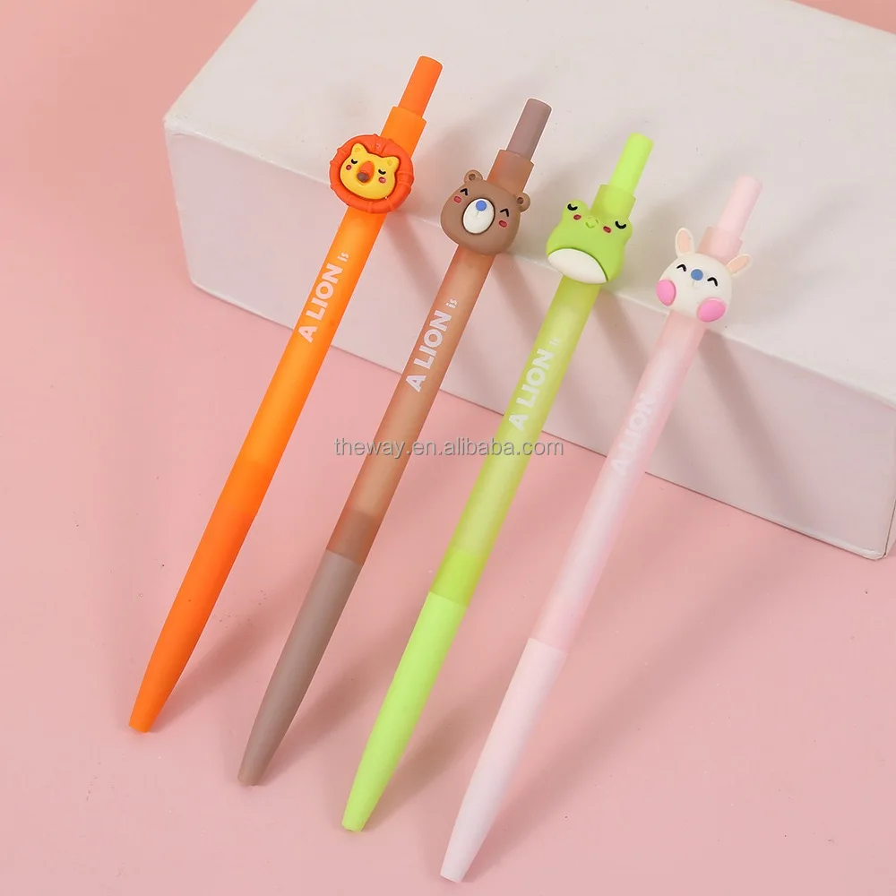Cute Cartoon Novelty Anime Gel Ink Pens Assorted Styles Fun Kawaii Pens ...
