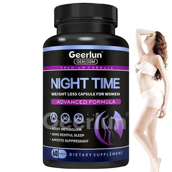 Custom High Quality Appetite Suppress Sleep Supplements Increase Metabolism Night Time Slimming Capsules